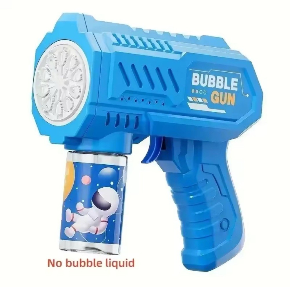 Bubble Gun Kids Toys Electric Automatic Soap Rocket Bubbles Machine