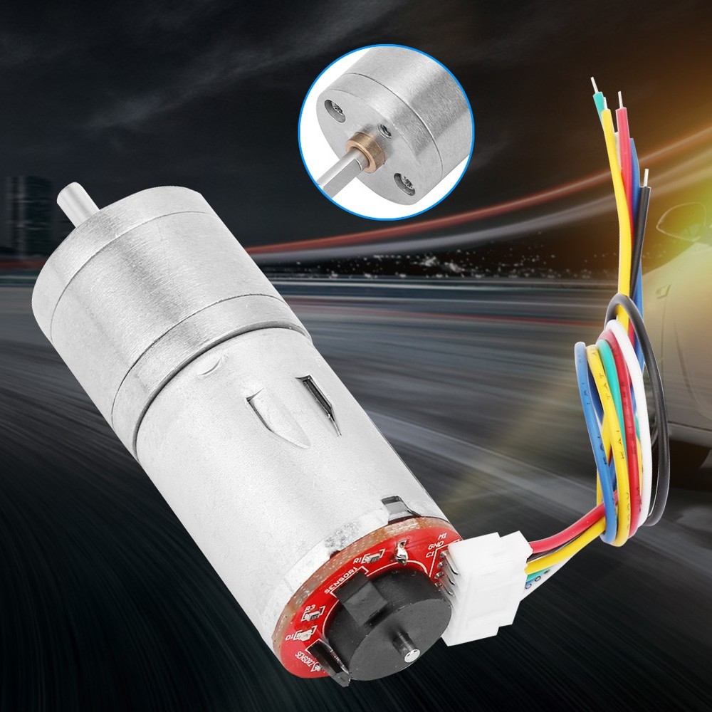DC 6V Encoder Gear Motor Speed Reduction Motor For Robot RC Car Engine Toy New