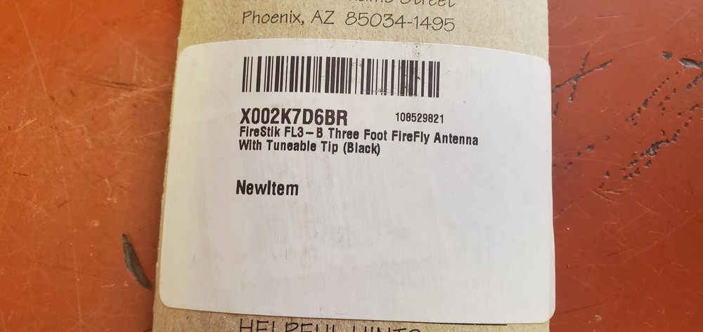 NEW FIRESTIK FL3B 3Ft BLACK FIREFLY TUNEABLE TIP CB ANTENNA FLEXIBLE