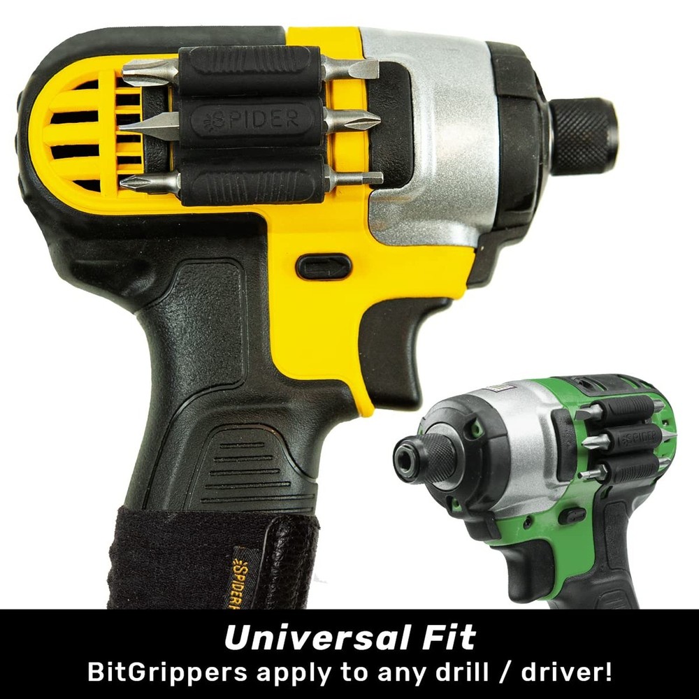 Spider Tool Holster BitGripper v2 (2 Pack / 4 Pack) Pack of FOUR