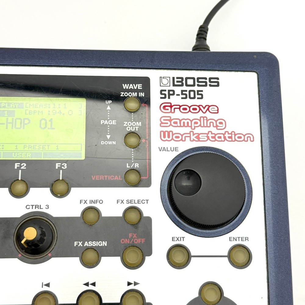 BOSS SP-505 Groove Sampling Workstation Digital Sampler W/Adapter, Memory card