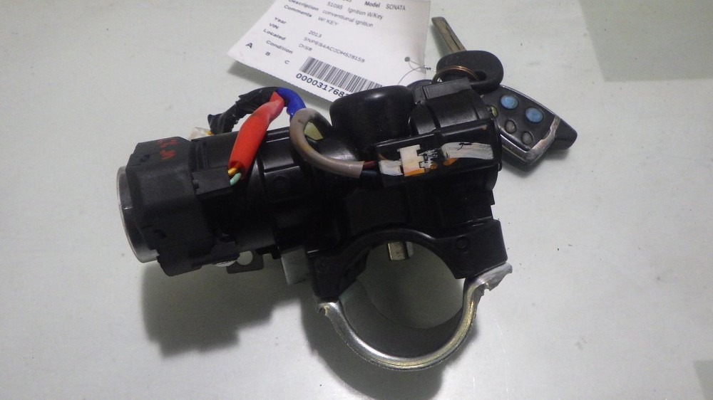 13 HYUNDAI SONATA Ignition W/Key