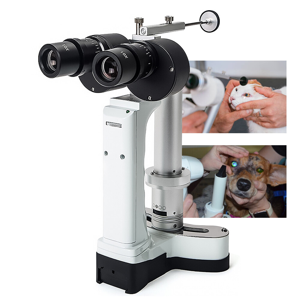 Handheld Slit Lamp LED Microscope Pet Ophthalmology Examination Lightweight