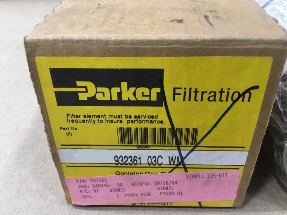 Genuine Parker 932361 03C WM Filter Element ##09H28RM