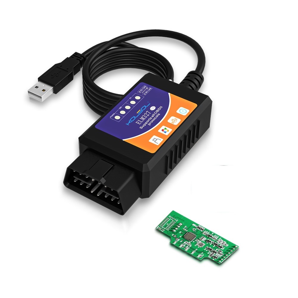 KOLSOL ELM327 USB HS-CAN MS-CAN OBD2 Scanner V1.5 Diagnostic Tool with Switch