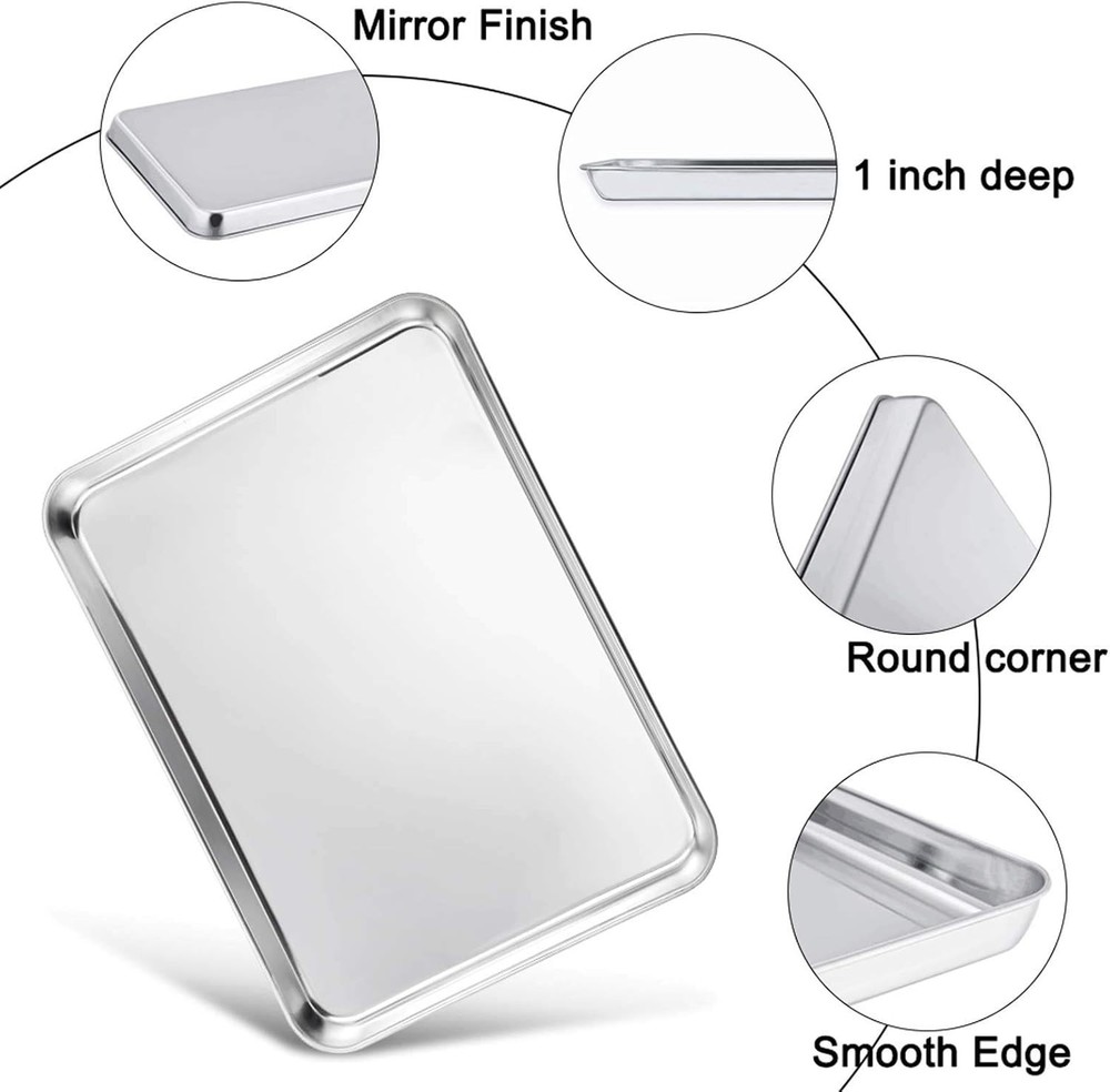 Stainless Steel Baking Sheet with Cooling Rack Set