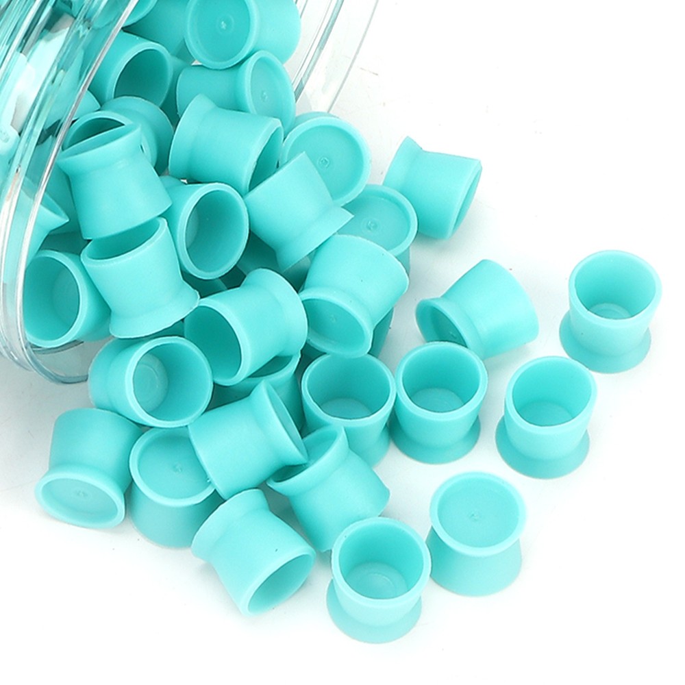 300pcs Disposable Tattoo Ink Cups Blue