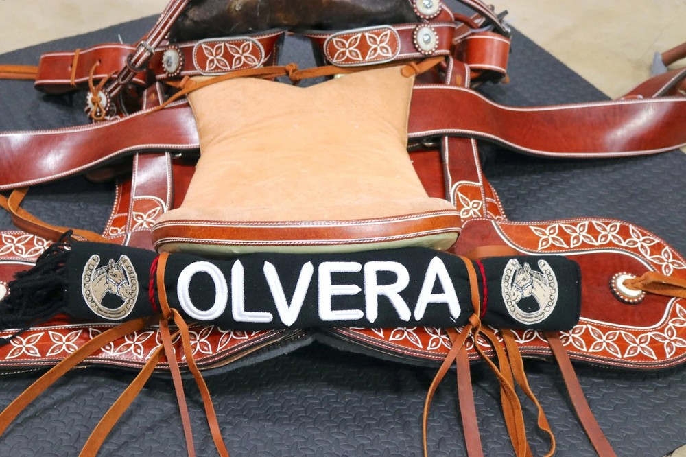 Olvera Black Charro Saddle Mexican Sarape
