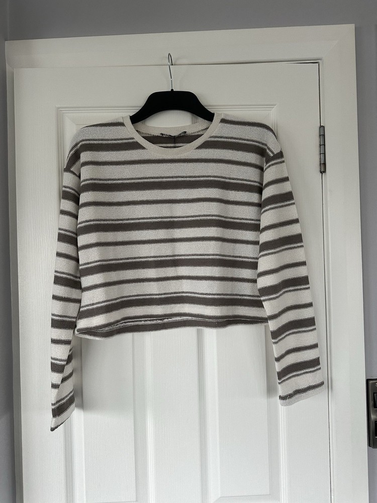 Zara Striped Rustic Sweater Size S