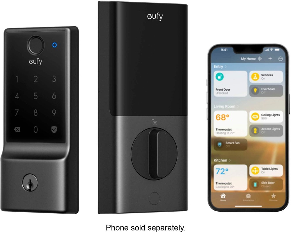 eufy Security - Smart Lock E31 WiFi Replacement Deadbolt Unlock with eufy App...