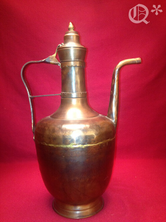 Vintage Exquisite Middle Eastern Design Large Pitcher 17"