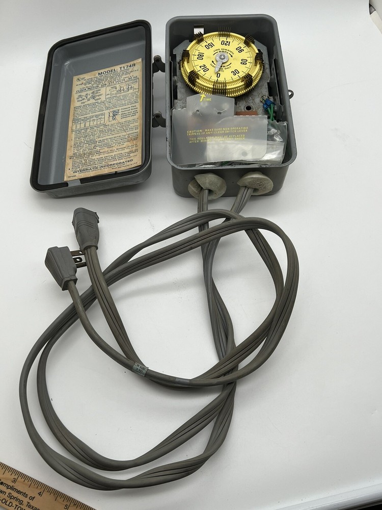 Intermatic T174R 24 Hour Dial Time Switch With Skipper- Gray