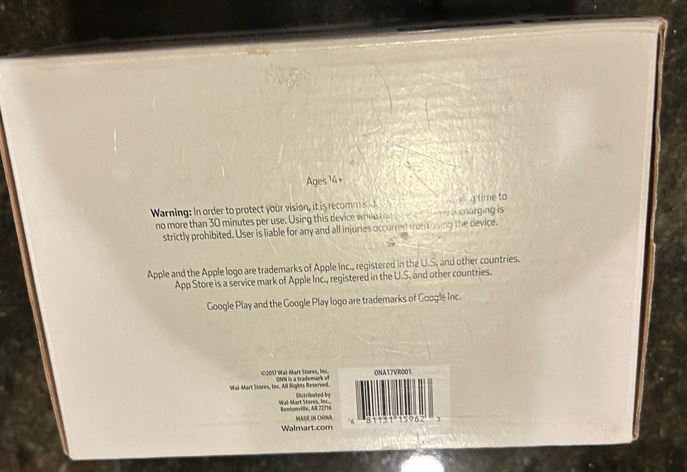 ONN Mobile VR Virtual Reality Smartphone Headset - Blue