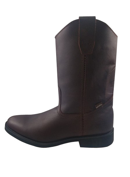 Men's Establo work Boots ,Genuine Leather Shedron Western Cowboy Pull On Boots