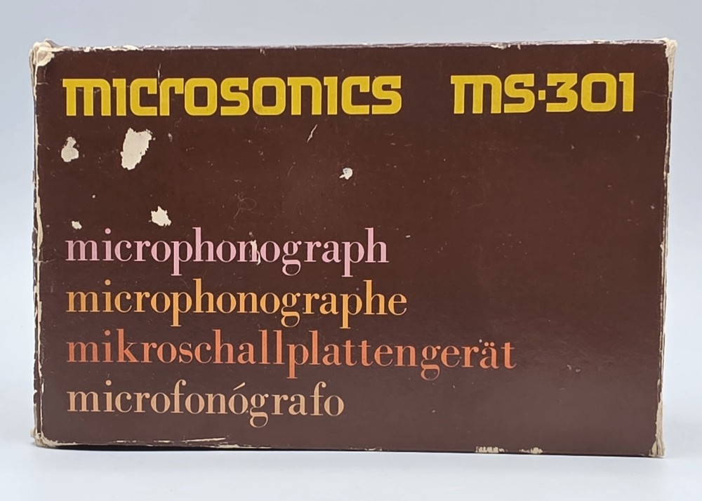 Microsonics MS-301 Mini Player Vintage Microphonograph NOS