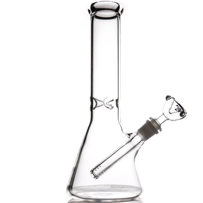 10" Clear Beaker- THICK GLASS - Water Pipe Bong Hookah