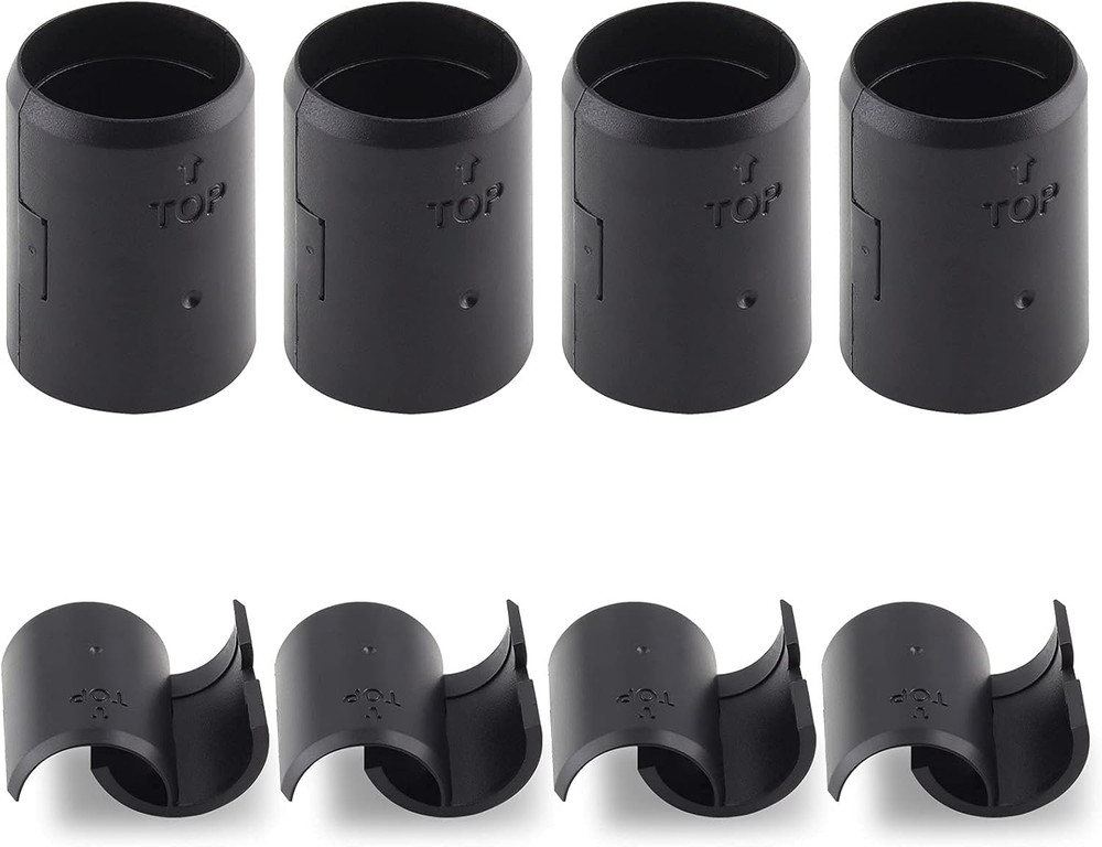 36 Pair(72 Piece) 7/8 Inch Wire Shelf Lock Clips, Shelving Plastic Clips Replace