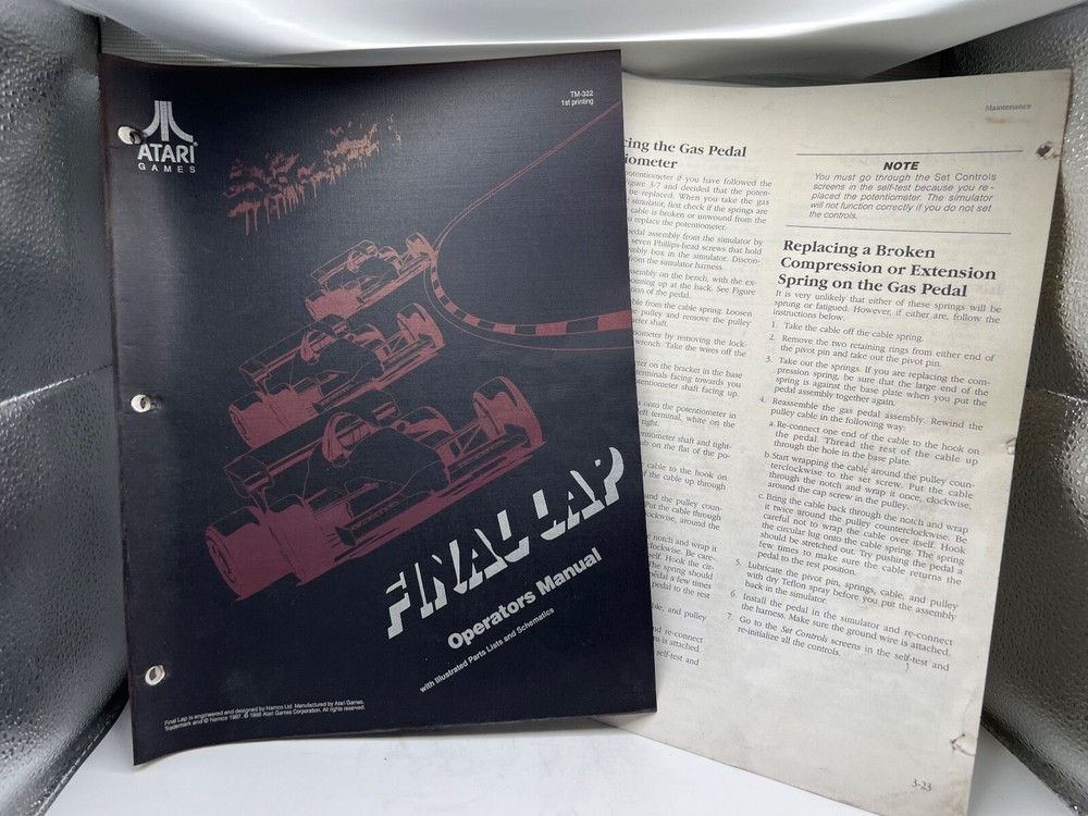 ATARI: Arcade game Manuals Collection from distributors library YOUR CHOICE