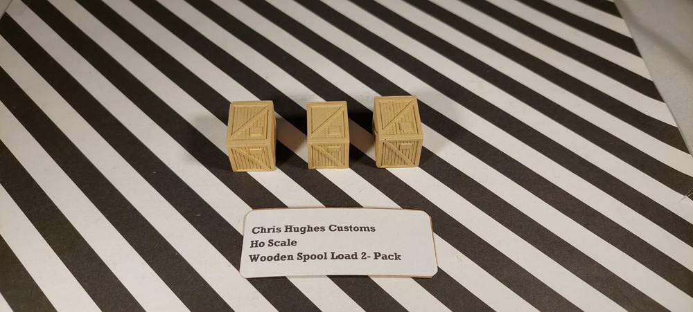 HO Scale Wooden Spool Load 2-Pack