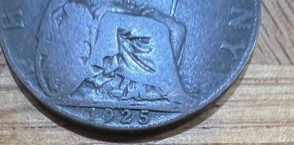 1925 GREAT BRITAIN HALF PENNY COIN ENGLAND