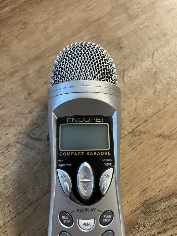 Encore! Compact Karaoke Microphone with Memory Card
