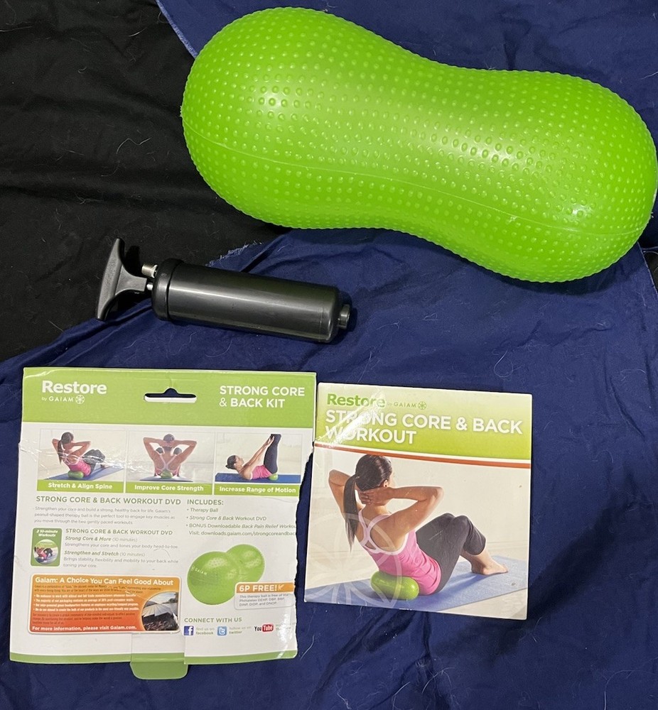 Restore Strong Core & Back Exercise Kit w Therapy Ball & DVD & Air Pump
