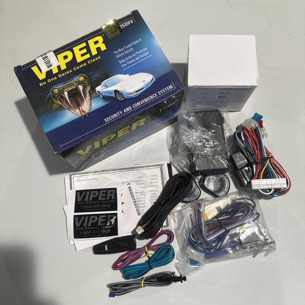 Viper 350HV Vehicle Security System – New in Box – Complete Kit