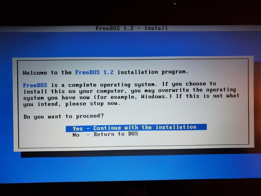 FreeDOS 1.2 Installation or Live MS DOS Compatible OS 4G USB Stick