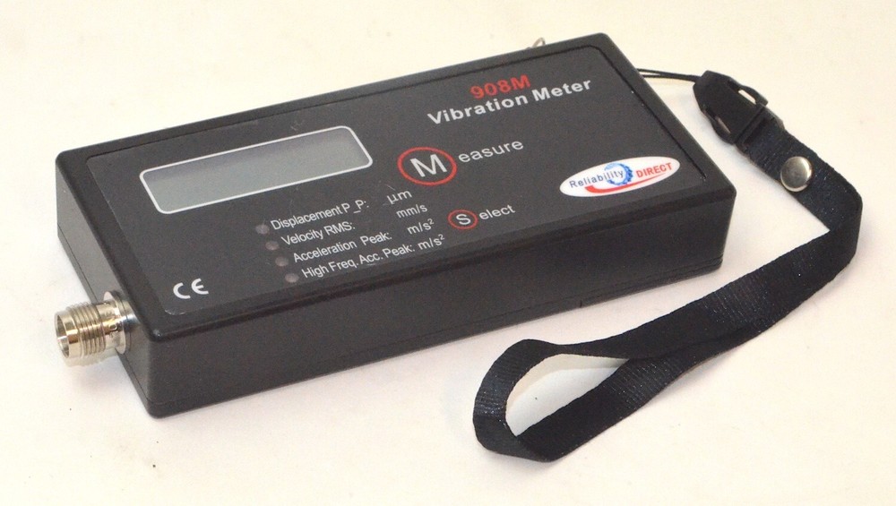 Reliability Direct 908M Vibration Meter with Metric Units *Used, Working*