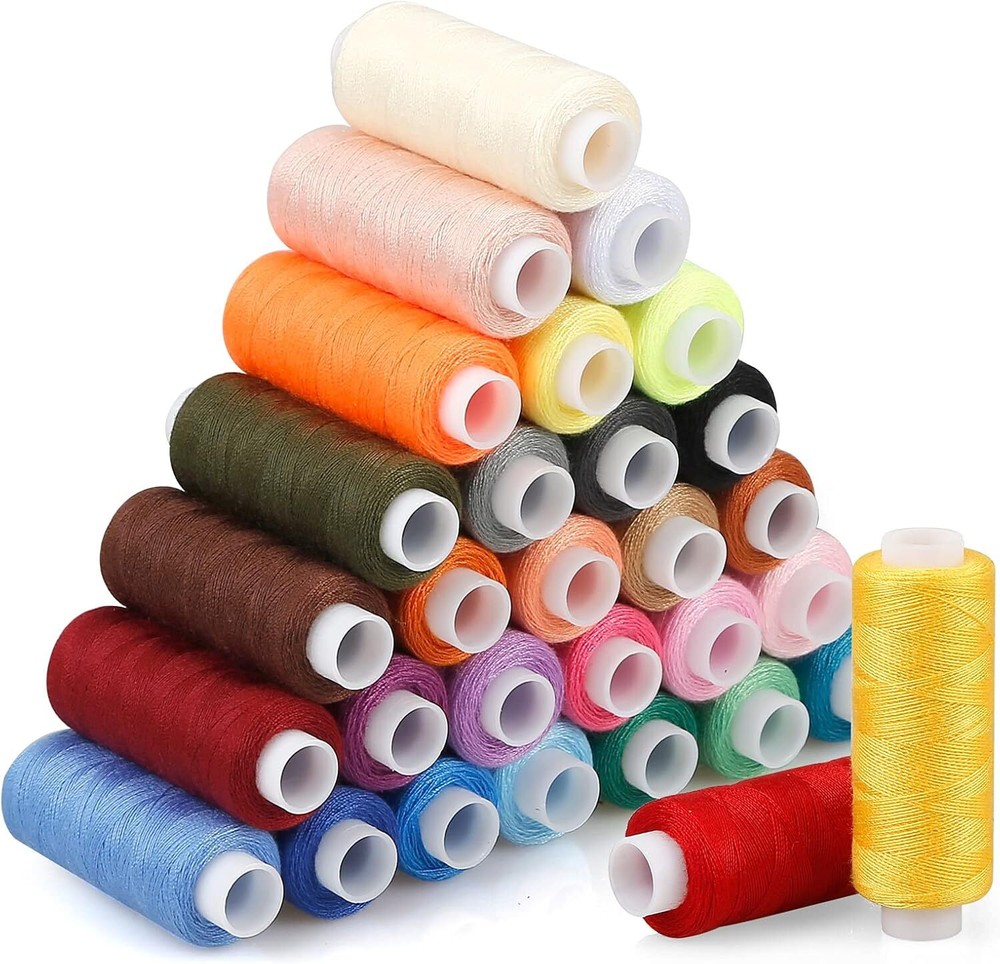 30 Spools Sewing Threads Kits Colors Polyester 250 Yards Per for Hand Sewing