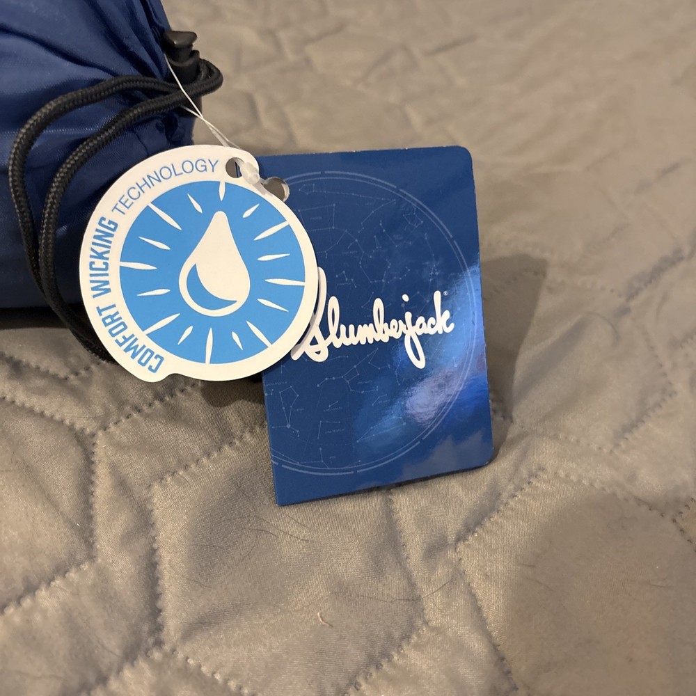 Slumberjack Cooling Sleeping Bag Liner NEW (80x34) Blue Rectangular Summer