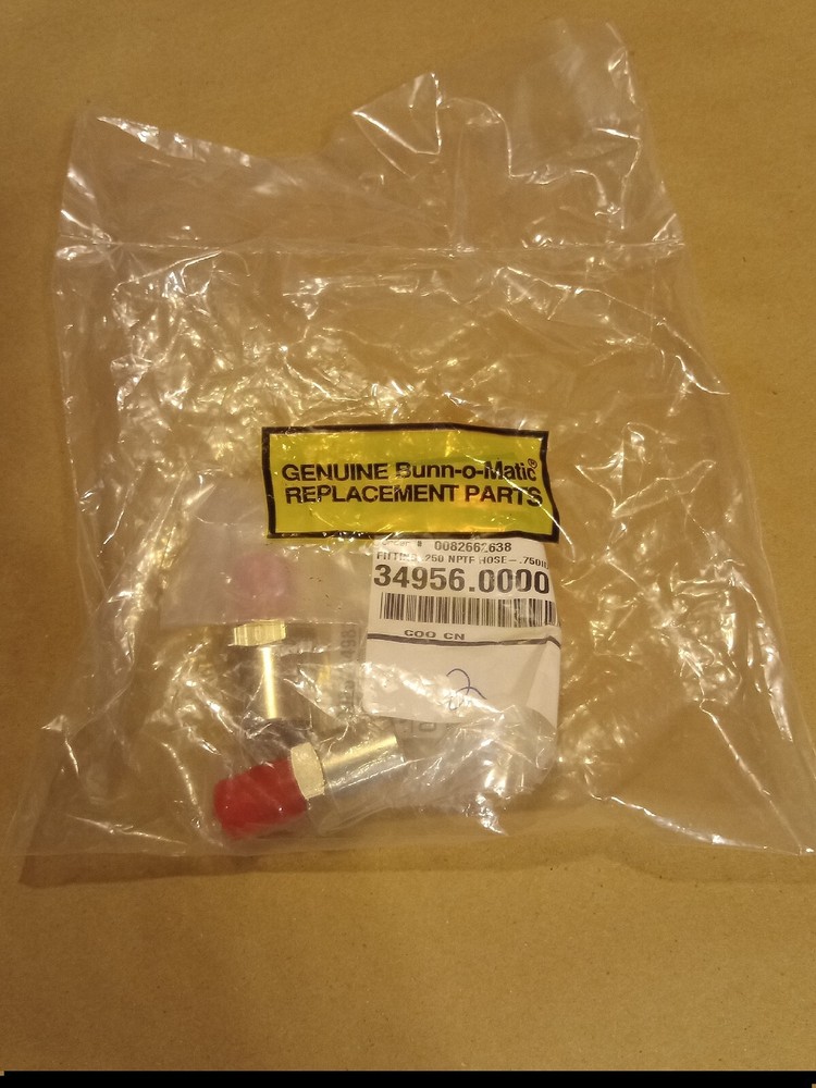 *NEW* 2 Genuine BUNN Replacement Hose Fitting #34956