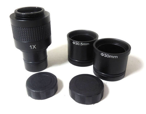 New Microscope 1X C-mount adapter 4 CCD Camera Digital 23.2mm 30mm 30.5mm