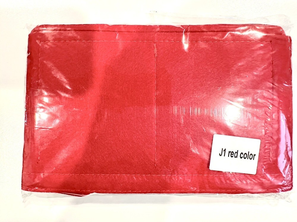 Felt Purse Handbag Organizer Insert - Red