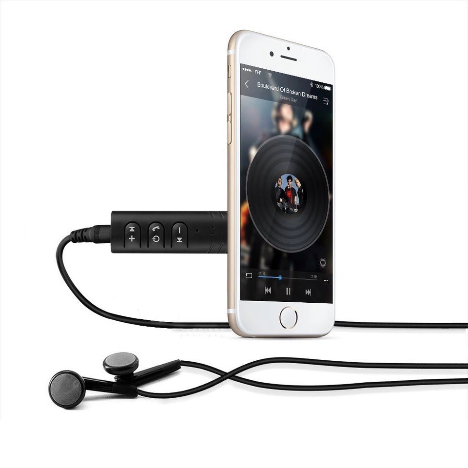 universal 3.5mm jack bluetooth car kit hands free adaptor