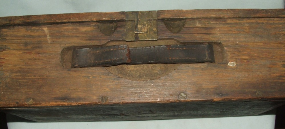 WWI Wood Machine Gun Belt Tool Box, Used