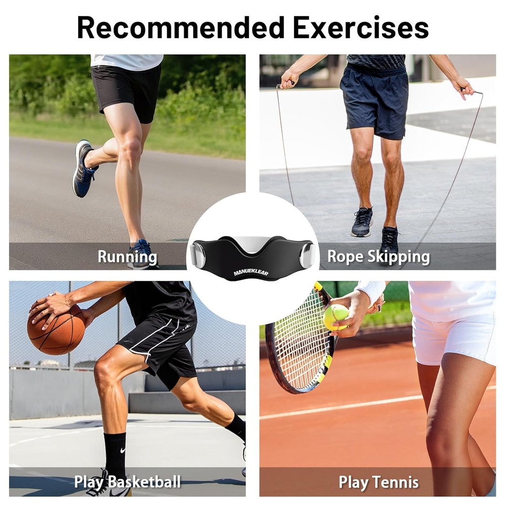 MANUEKLEAR V-Shaped Patella Bands, Adjustable Flex Wrap Patellar Tendon Support
