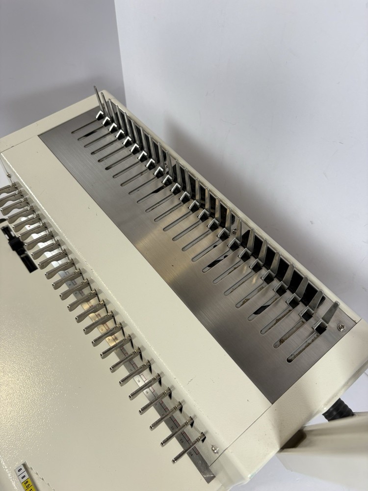 Megabind-1 Manual Comb Binding Machine Paper Punch Binder Office Untested