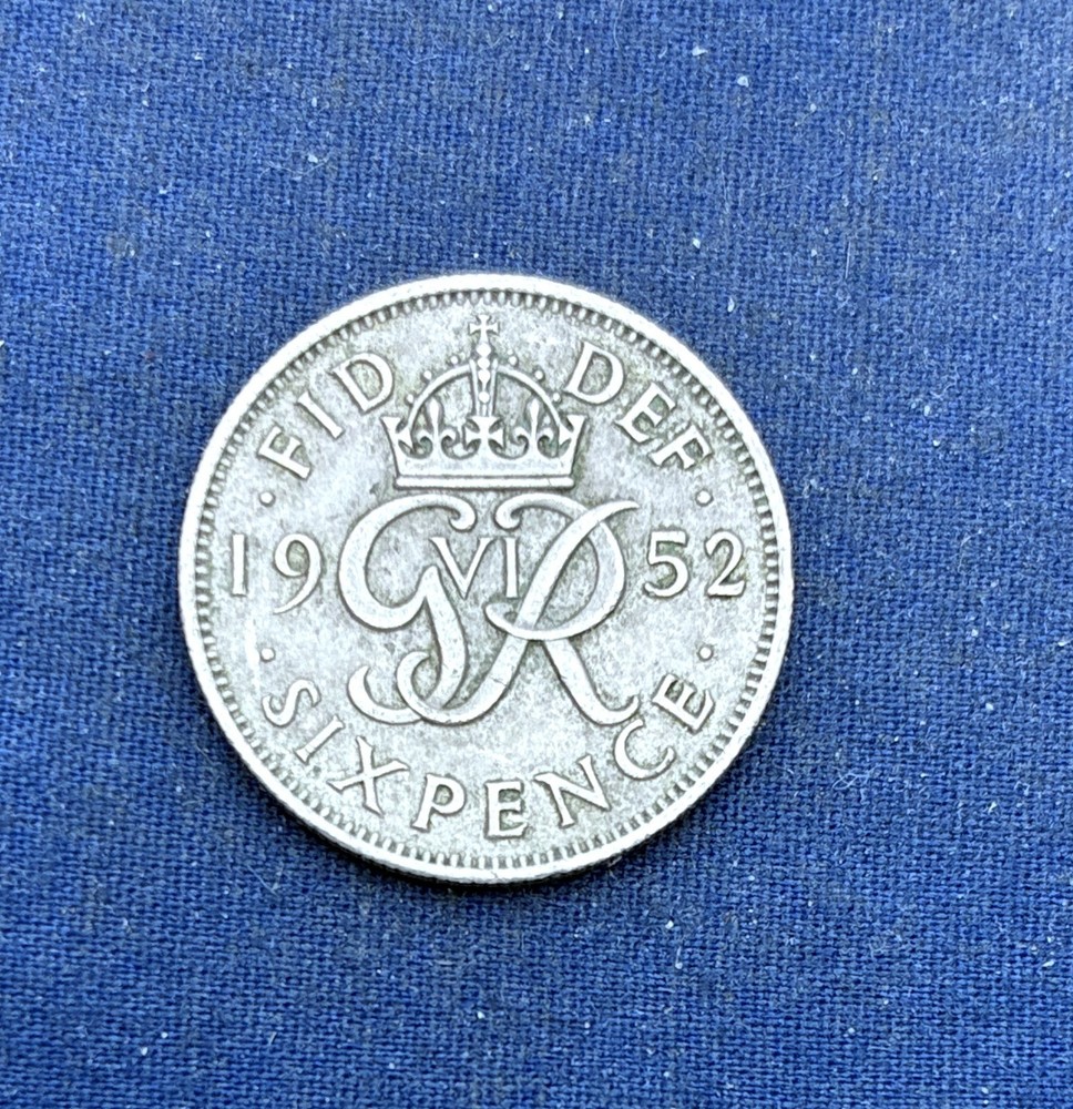 1952 GREAT BRITAIN 6 PENCE KEY DATE