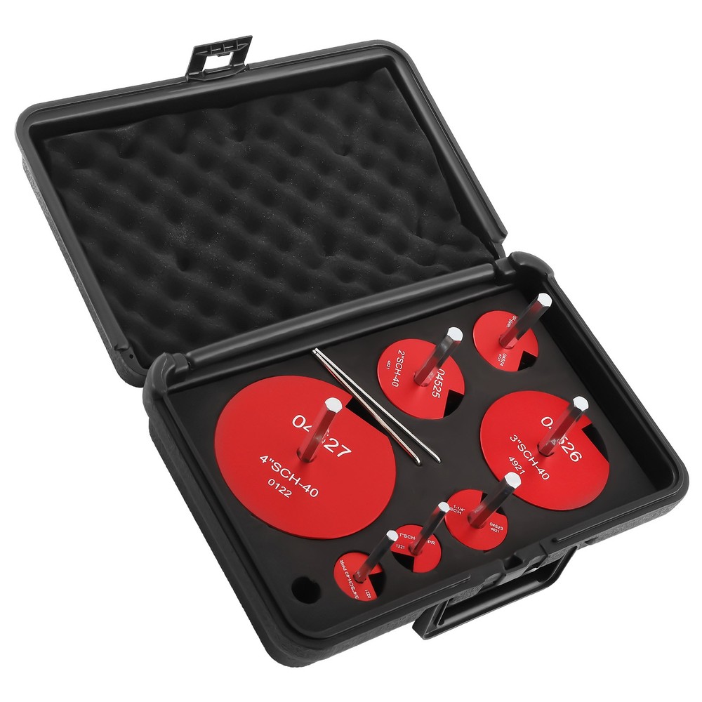 7pcs Plastic Pipe Fitting Reamer Kit With Head Aluminum PVC Fitting Saver 1/2"