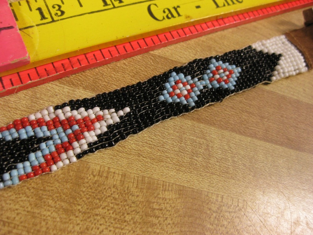 Beaded Head Band BLACK Craft Non Native