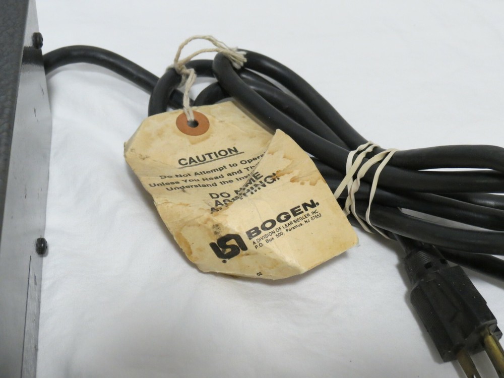 VINTAGE BOGEN CHS100B AMPLIFIER COMMUNICATIONS CHROME FACE - USED