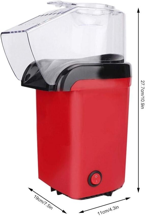 Popcorn Maker 1200W Mini Household Kitchen Electric ABS Popcorn Maker Machine