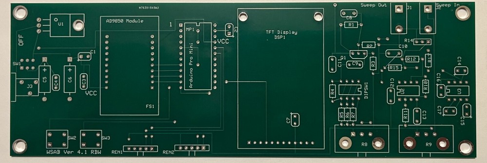 WSAB Sweep Instrument Printed Circuit Board (PCB)