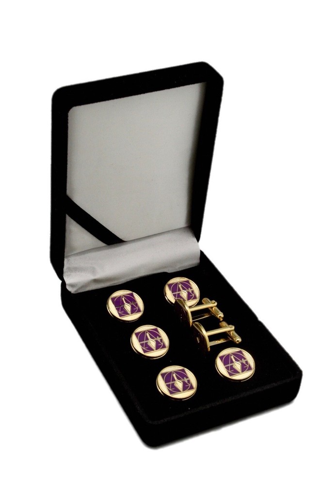 York Rite Council Masonic Tux Suit Button Covers Set