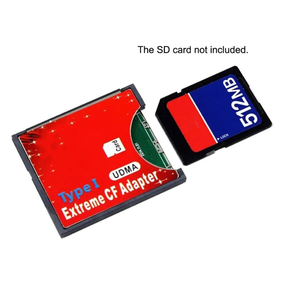 Speed SDXC SDHC SD to CF Compact Flash Memory Card Reader Adapter Type I High
