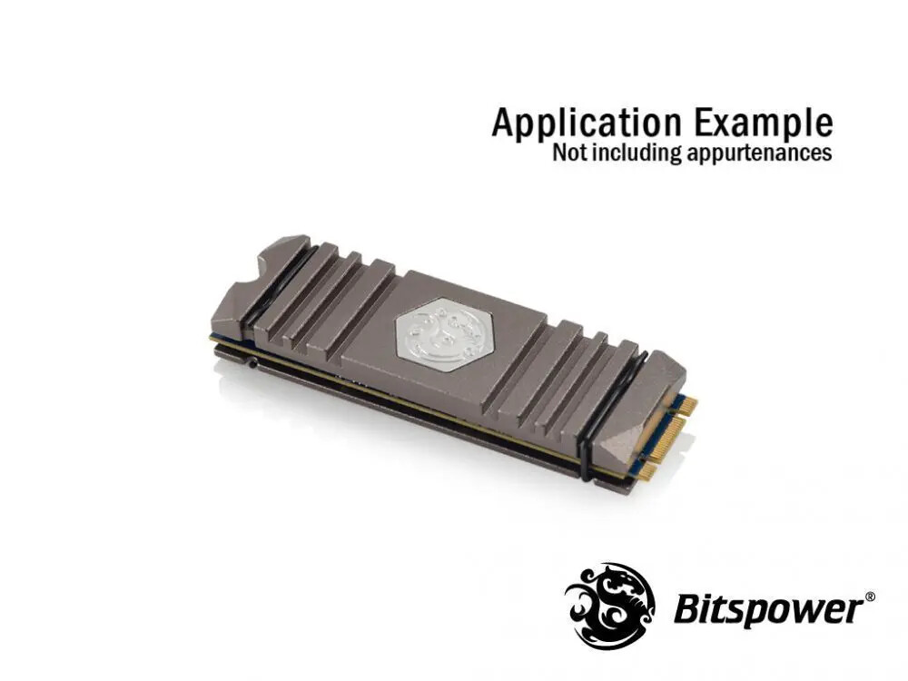 Bitspower M.2 SSD Armor Advanced Version -Black Sparkle BP-HDM2HSAV-BS