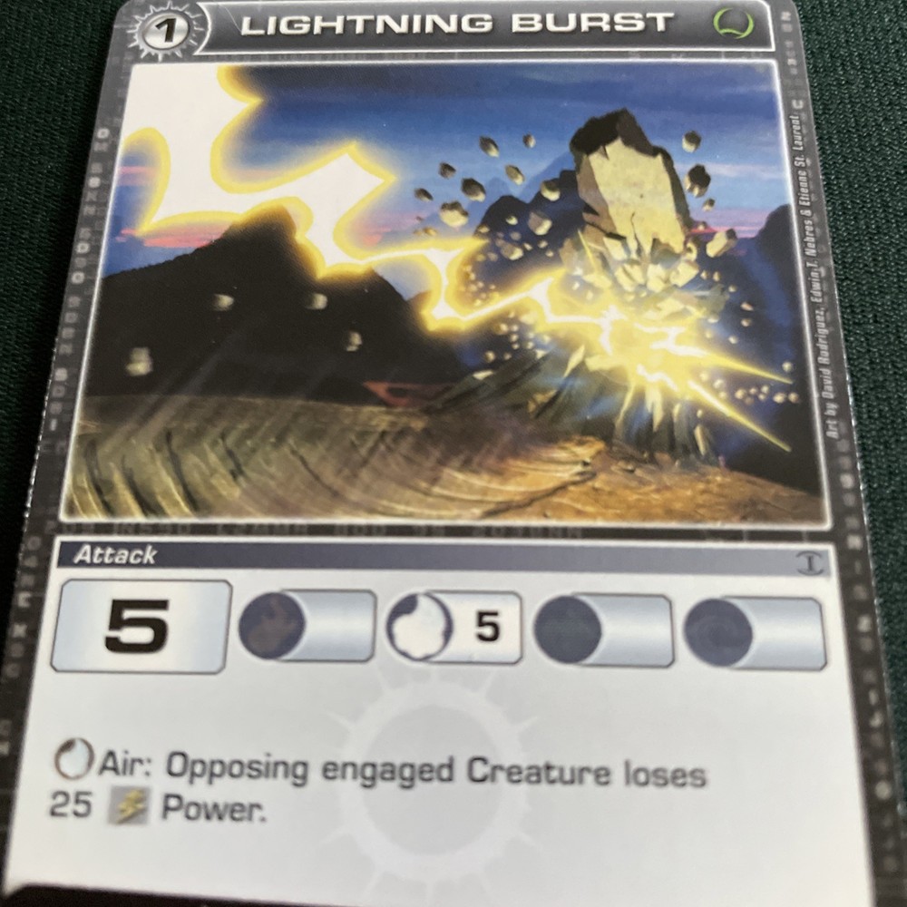 Lightning Burst 88/222 Attack Chaotic 2008 TCG CCG