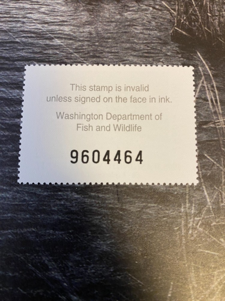 1996 Washington State Duck Stamp,