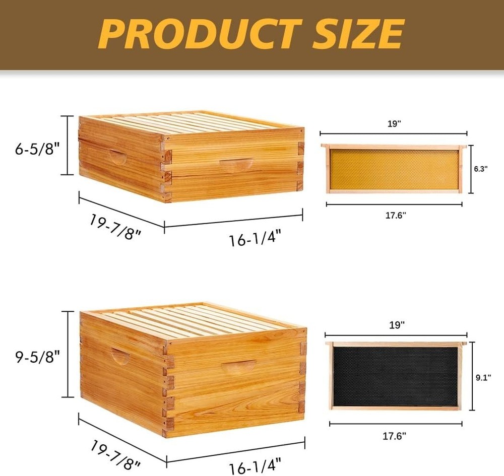 Beginner Beekeeping Kit with Cedarwood Beehive